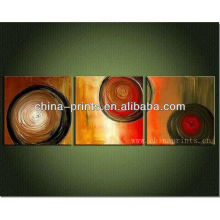 Abstract 3 Panels Decorative Oil Painting Art